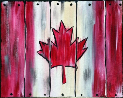 A Canada is Crate paint nite project by Yaymaker