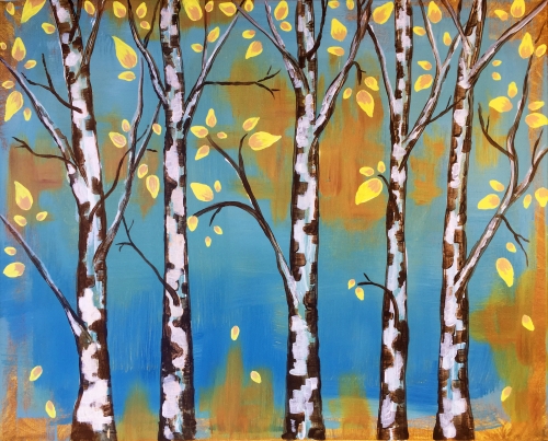 A Illuminated Birch paint nite project by Yaymaker