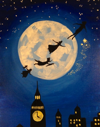 A Fly To Neverland paint nite project by Yaymaker