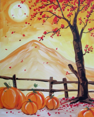 A Falling For Autumn paint nite project by Yaymaker