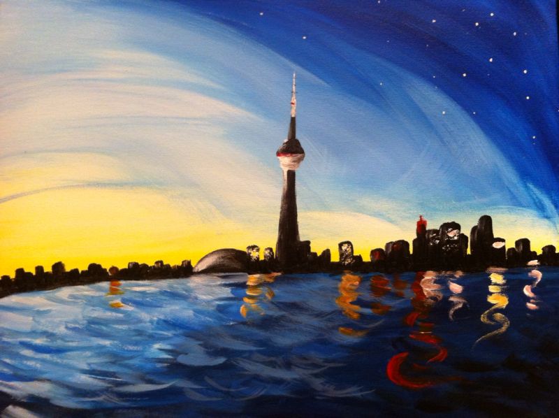 A Toronto Harbour paint nite project by Yaymaker