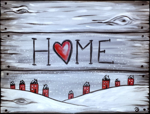 A Home 3 Sign paint nite project by Yaymaker