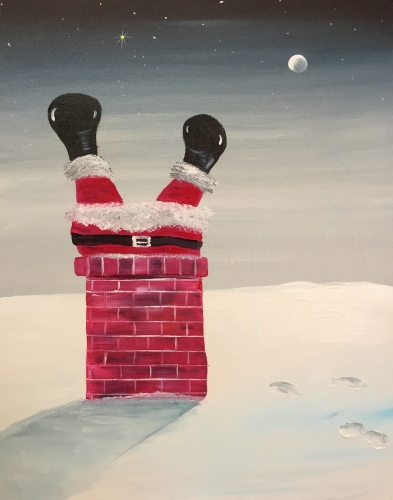 A Stuck Santa paint nite project by Yaymaker
