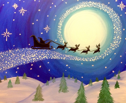 A Christmas Magic II paint nite project by Yaymaker