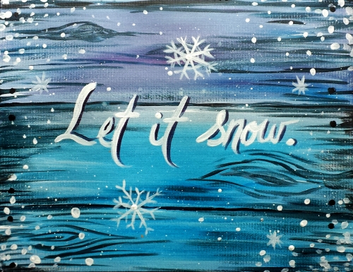 A Let it Snow paint nite project by Yaymaker
