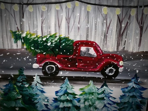 A Truckin the Tree paint nite project by Yaymaker
