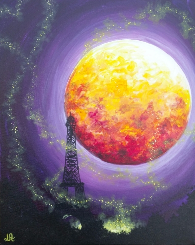 A Fireflies In Paris paint nite project by Yaymaker