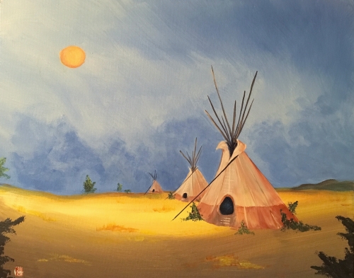 A First Americans paint nite project by Yaymaker