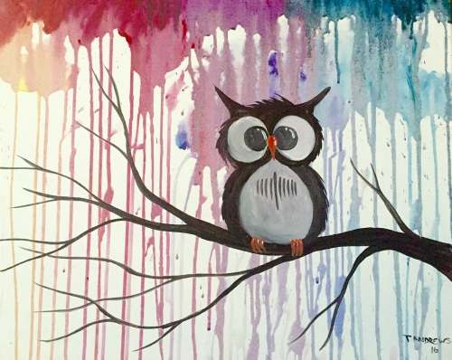 A Whoo Gives A Hoot paint nite project by Yaymaker