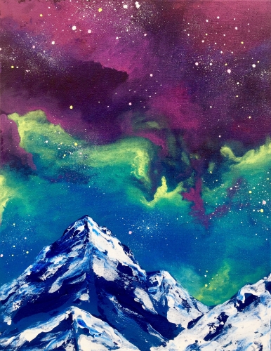 A Galaxy Mountain paint nite project by Yaymaker