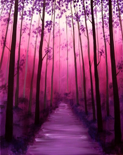 A Walk In The Forest II paint nite project by Yaymaker