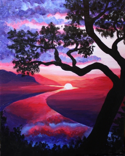 A Beyond the Horizon paint nite project by Yaymaker