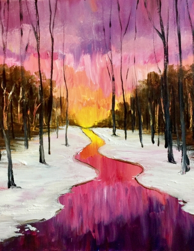 A Winters Cold Beauty paint nite project by Yaymaker