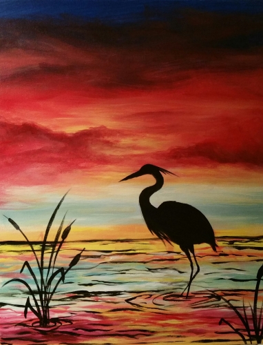 A Heron Serenity paint nite project by Yaymaker