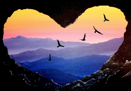 A Soaring Love paint nite project by Yaymaker