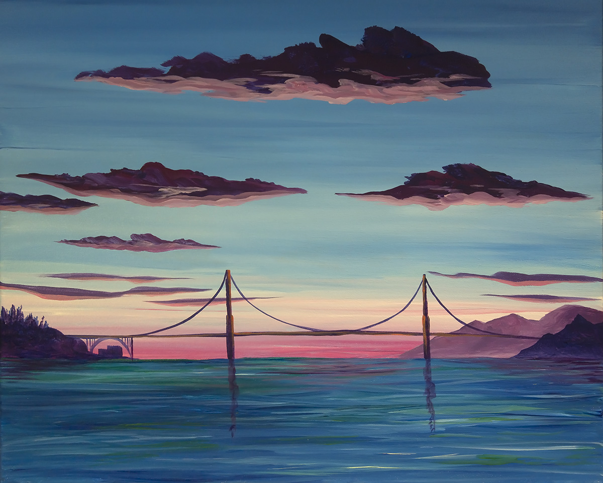A Golden Gate Magic paint nite project by Yaymaker