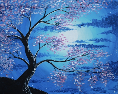 A Blossoms in the Moonlight paint nite project by Yaymaker