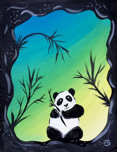 A Panda Cave paint nite project by Yaymaker
