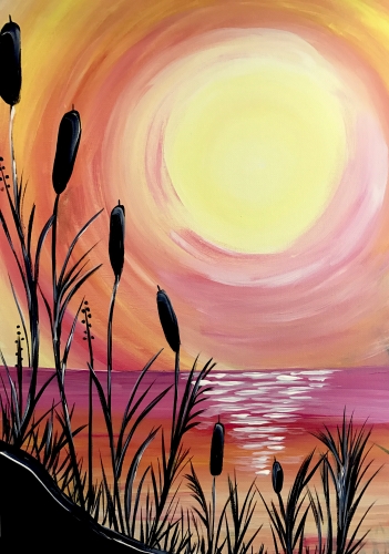 A Beach Sunset III paint nite project by Yaymaker