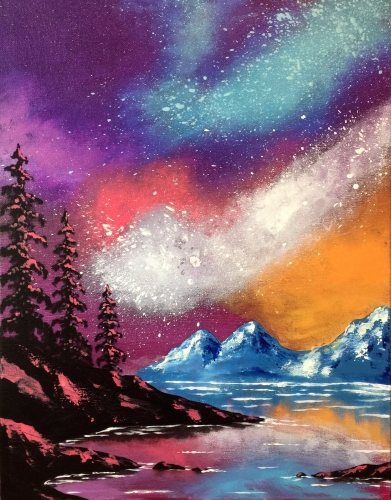 A Galaxy Lake paint nite project by Yaymaker