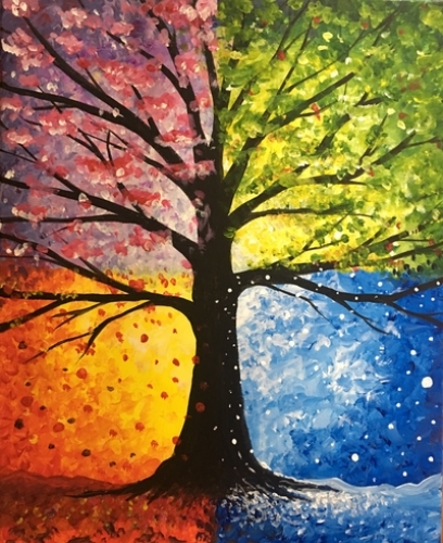 A Hot Cold Wet and Falling paint nite project by Yaymaker