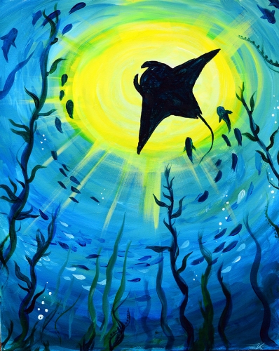 A Ocean Rays paint nite project by Yaymaker