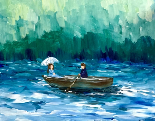 A Lady of the Lake paint nite project by Yaymaker