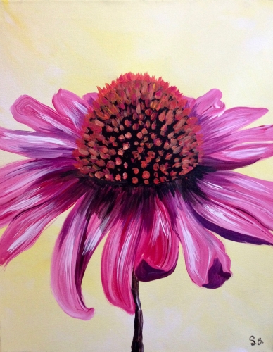 A Coneflower Pop paint nite project by Yaymaker