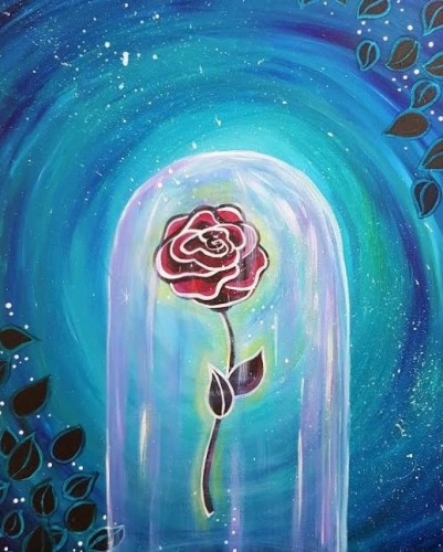 A The Enchanted Rose paint nite project by Yaymaker