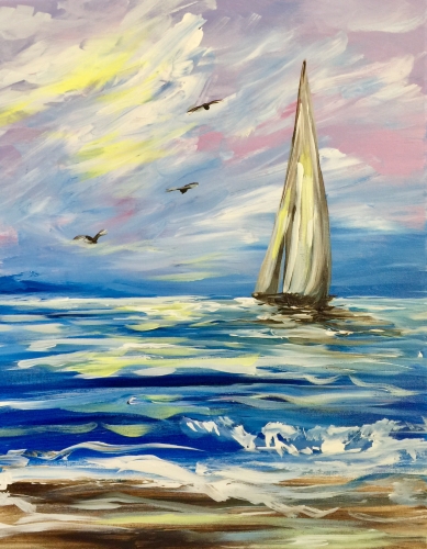 A Catching Cape Winds paint nite project by Yaymaker