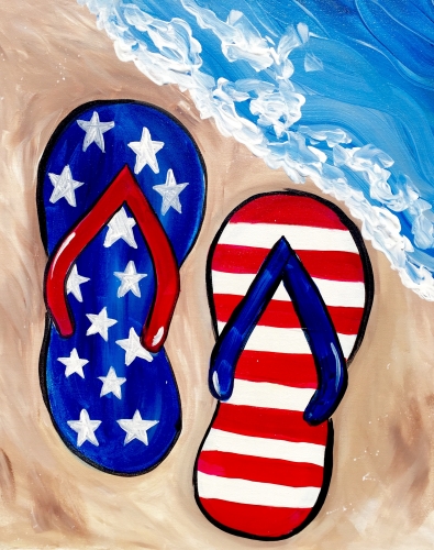 A Yankee Beach Party paint nite project by Yaymaker