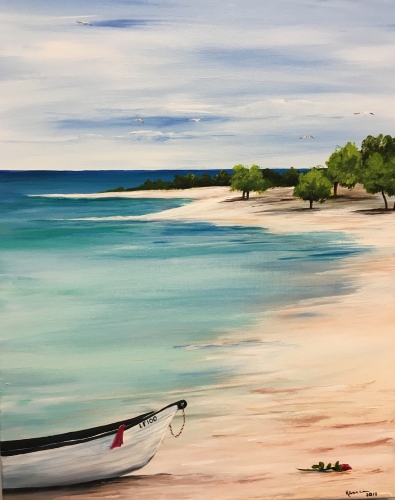 A La Isla Bonita paint nite project by Yaymaker