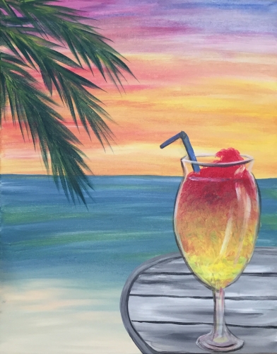 A Sip of Summer paint nite project by Yaymaker