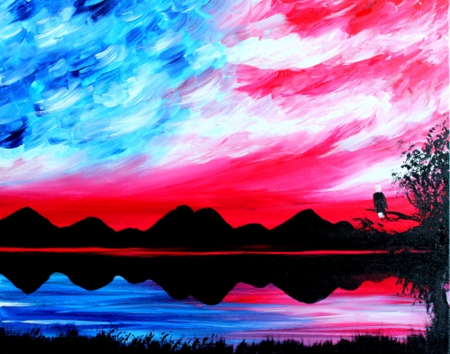 A American Sky II paint nite project by Yaymaker