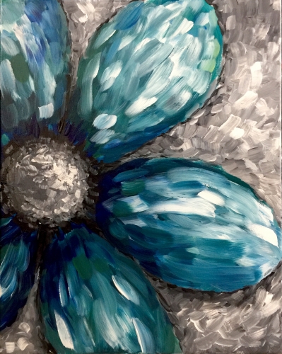 A One Cool Flower paint nite project by Yaymaker