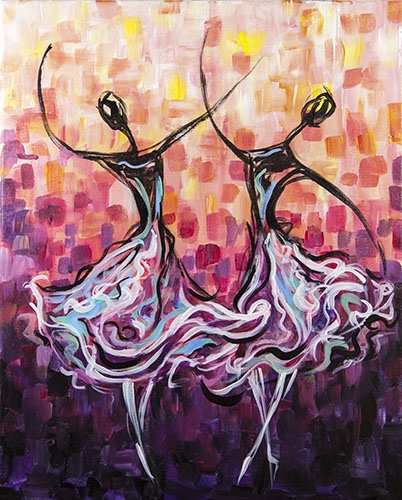 A Dancers II paint nite project by Yaymaker