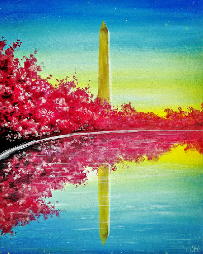 A Serene DC Sunset paint nite project by Yaymaker