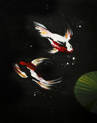 A Koi Love paint nite project by Yaymaker