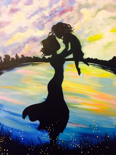 A Mothers Day Love paint nite project by Yaymaker