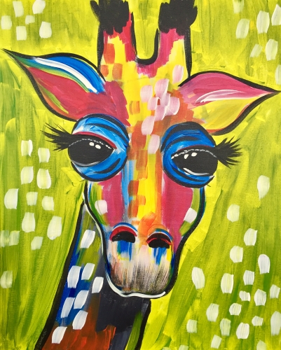 A Giraffe Fever paint nite project by Yaymaker