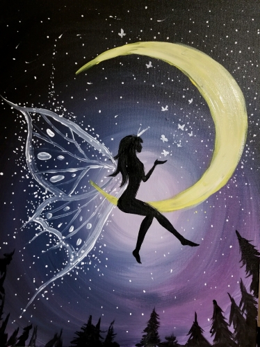 A Once Upon the Moon paint nite project by Yaymaker
