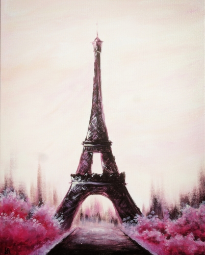 A Serene Paris paint nite project by Yaymaker
