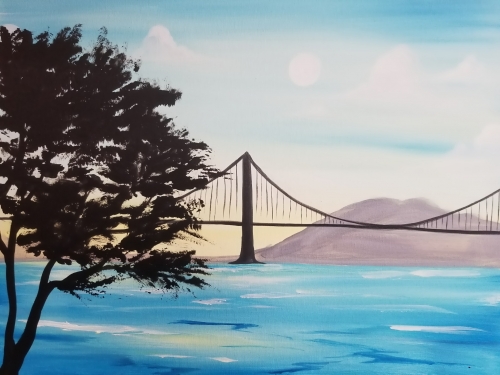 A Bridge in the Bay paint nite project by Yaymaker