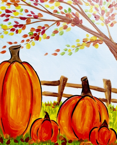 A Fall Family Foto paint nite project by Yaymaker