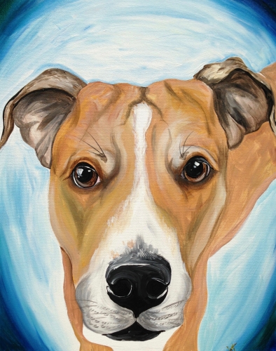 A Customized Paint Your Pet Event Painting paint nite project by Yaymaker