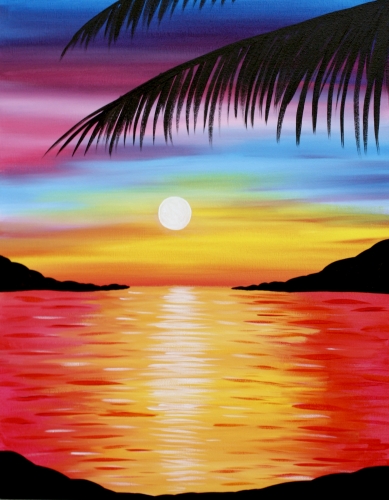 A Pretty Paradise paint nite project by Yaymaker