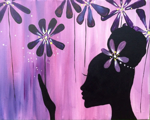 A Queen of the Daisies paint nite project by Yaymaker