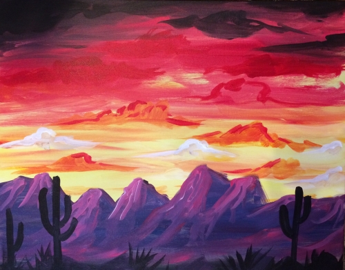 Paint Nite: Desert Mountains with Ryan Merrill, 07/03/2024