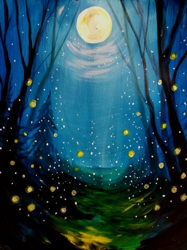 A Lost and Found Fireflies paint nite project by Yaymaker