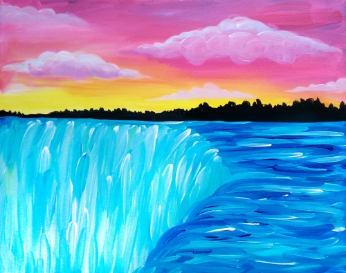 A Sunset Niagara paint nite project by Yaymaker